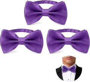 3pcs Bow Tie, Bow Ties for Men, Pre Tied Bow Ties for Men, Adjustable Bowtie for Wedding, Party, Graduation