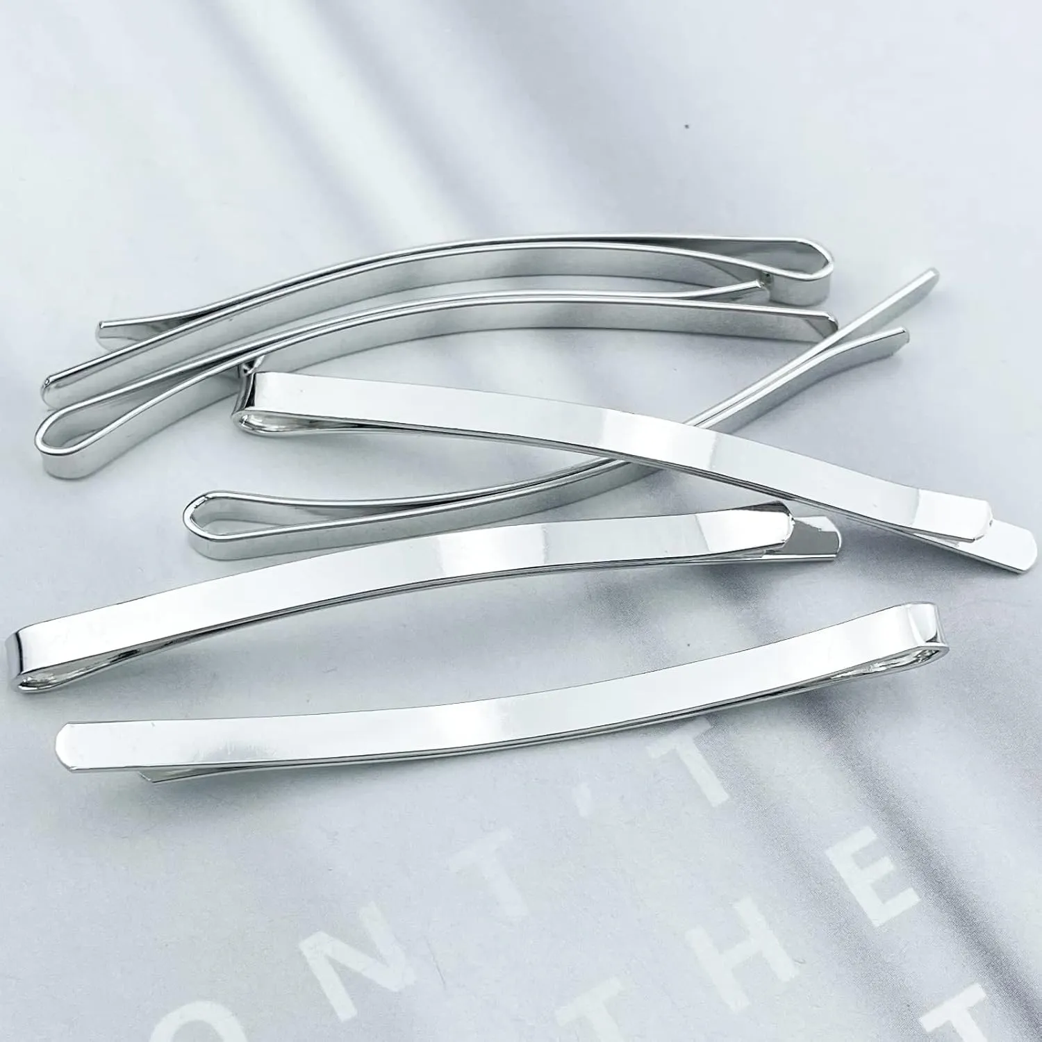 50 Silver Jumbo Bobby Pins, 2.56 Inch Metal Hair Clips Hair Pin Bobby-pins Hairpins Hair Accessories for Women Thick Long Updo Hair Style
