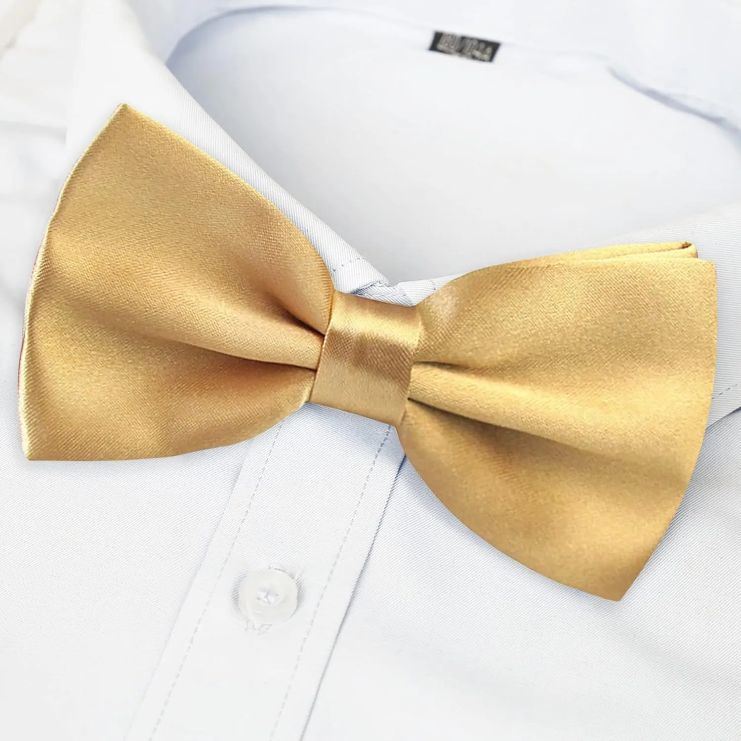 Alizeal Mens Adjustable Pre-tied Solid Bow Tie
