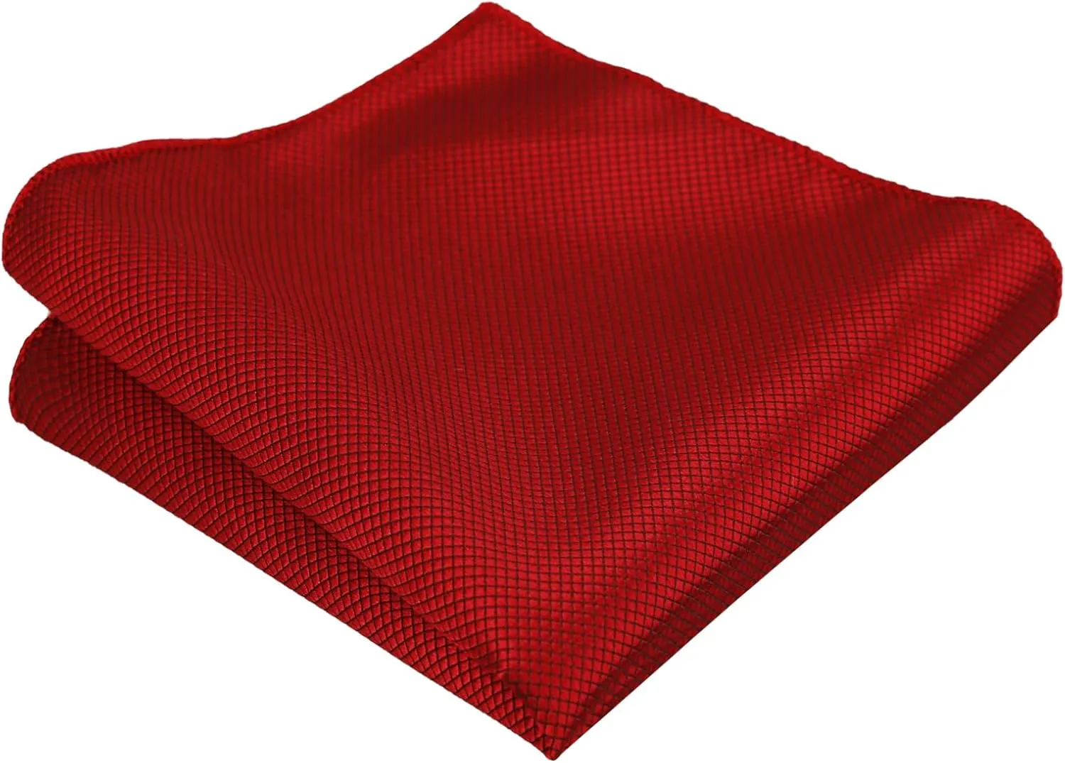 Alizeal Mens Solid Color Mini Squares Formal Banded Pre-tied Bow Ties, Pocket Square, Cufflinks Set Wedding Party Business
