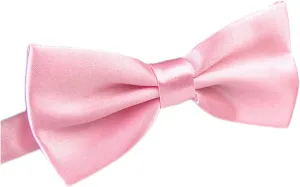 AWAYTR Men's Pre Tied Bow Ties for Wedding Party Fancy Plain Adjustable Bowties Necktie