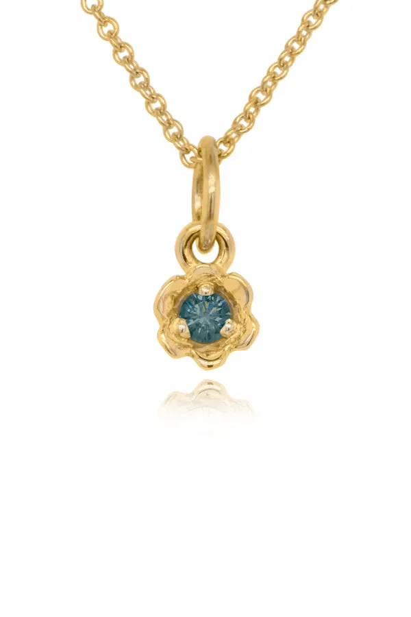 Barnacles ~ 2.5mm Gold Birthstone Pendant