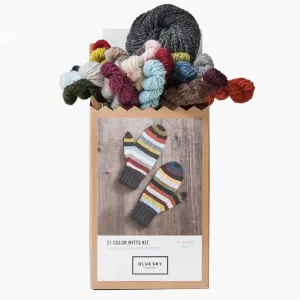 Blue Sky Fibers 21-Color Kits Yarn - 21 Color Mittens