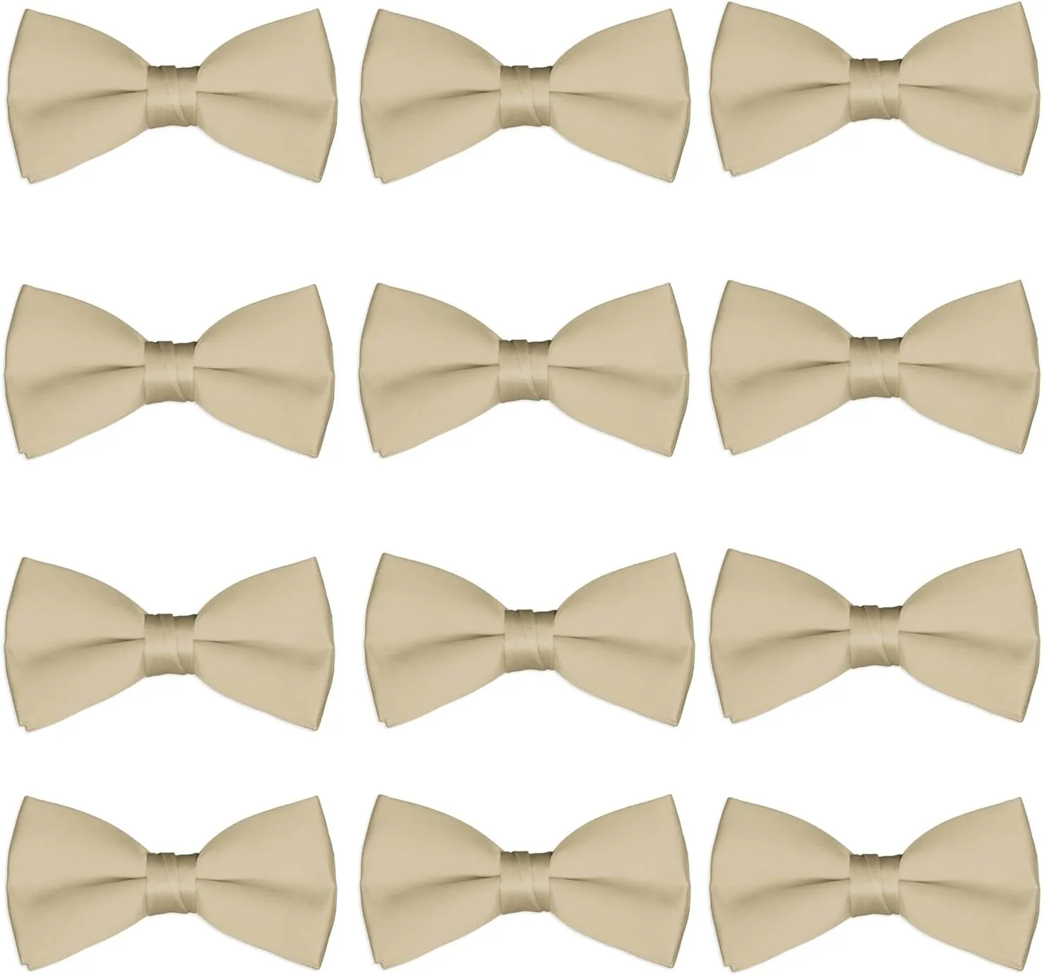 Boys Wedding Bow Tie 12 Pack Children Bowties Kids Tuxedo Solid Ties