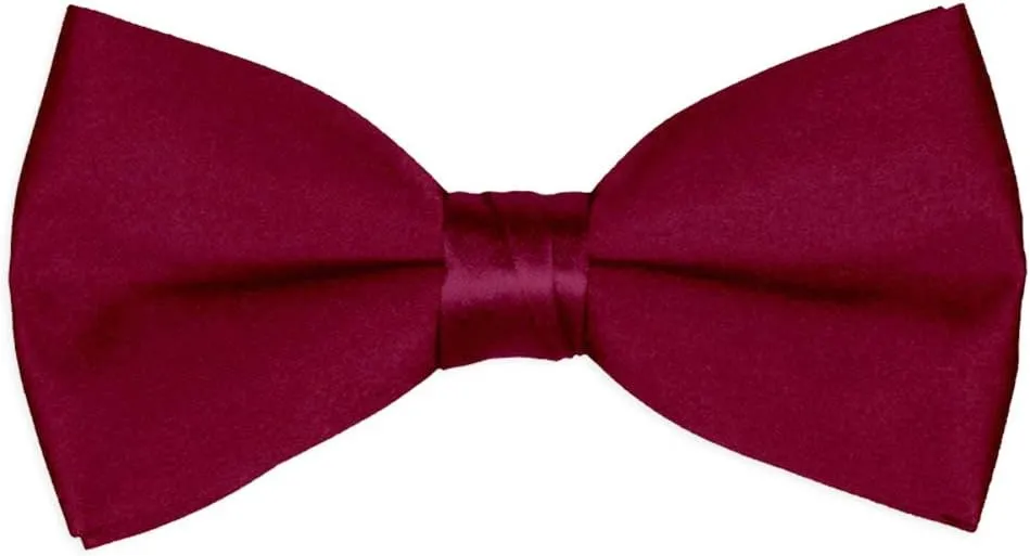 Boys Wedding Bow Tie 12 Pack Children Bowties Kids Tuxedo Solid Ties