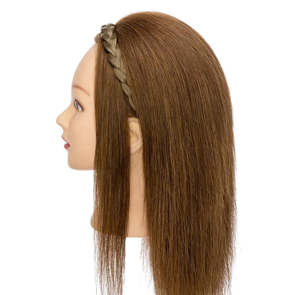 Braided Headband Wide Elastic Stretch Synthetic Hairpiece For Girls And Women (Small-three strands, 9/24)