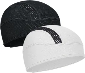 Cooling Skull Cap Helmet Liner, Sweat Wicking Cycling Cap Under Helmet Mesh Bike Hat for Men Women