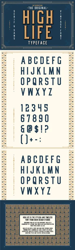 Free HIGH LIFE - FONT