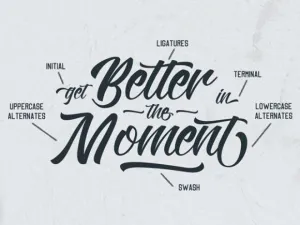 Free Kadisoka A calligraphy font beautiful typography