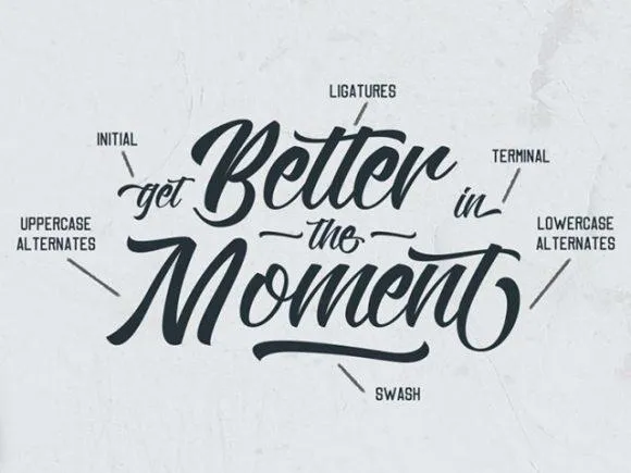 Free Kadisoka A calligraphy font beautiful typography