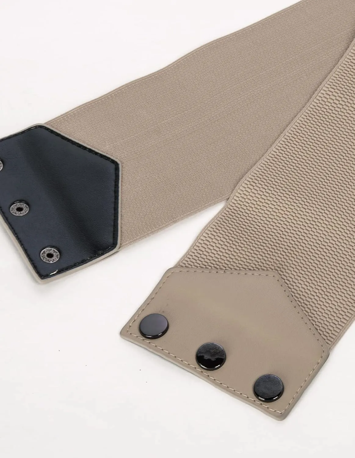 GRACE KARIN Women's Snap-Button Corset Belt Wide Elastic Belts for Dress Stretchy Waistband