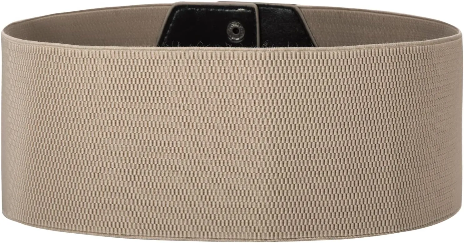 GRACE KARIN Women's Snap-Button Corset Belt Wide Elastic Belts for Dress Stretchy Waistband