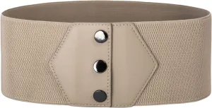 GRACE KARIN Women's Snap-Button Corset Belt Wide Elastic Belts for Dress Stretchy Waistband
