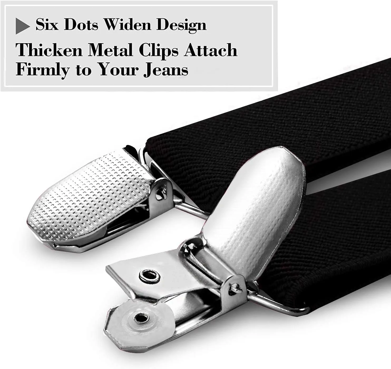 habibee Suspender and Bow Tie Set for Men Adjustable Braces with Y Back, Diverse Colors, Strong Clips