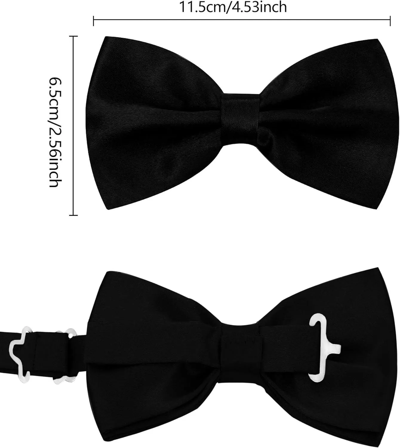 habibee Suspender and Bow Tie Set for Men Adjustable Braces with Y Back, Diverse Colors, Strong Clips