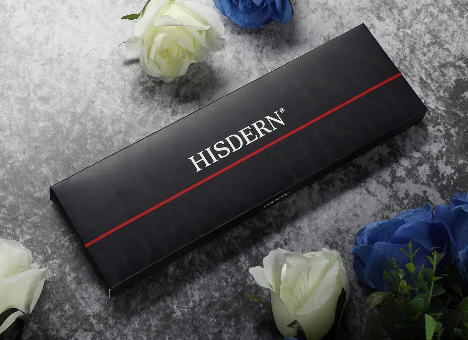 HISDERN Bow Ties for Men Floral Bowties Mens Self Tie Bow Tie Handkerchief Jacquard Woven Bowtie Pocket Square Set