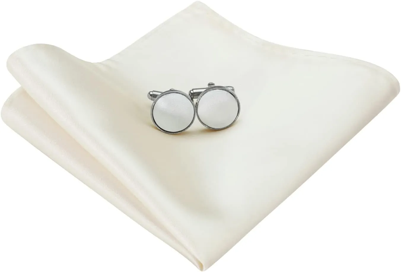 HOULIFE Bow Ties for Men Formal Satin Bowties Pre-tied Style Classic Tuxedo Bowtie Handkerchiefs Cufflinks Sets for Wedding