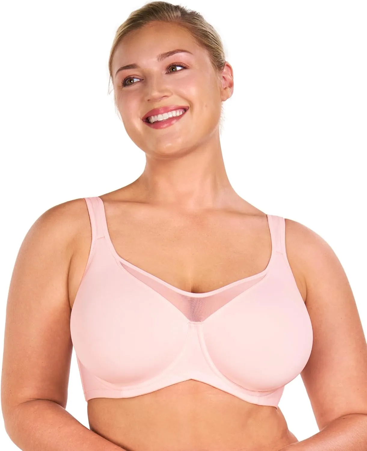 HSIA Minimizer Bras for Women Plus Size, Full Coverage Coolcomfort T Shirt Unlined Bra with Underwire for Heavy Breast