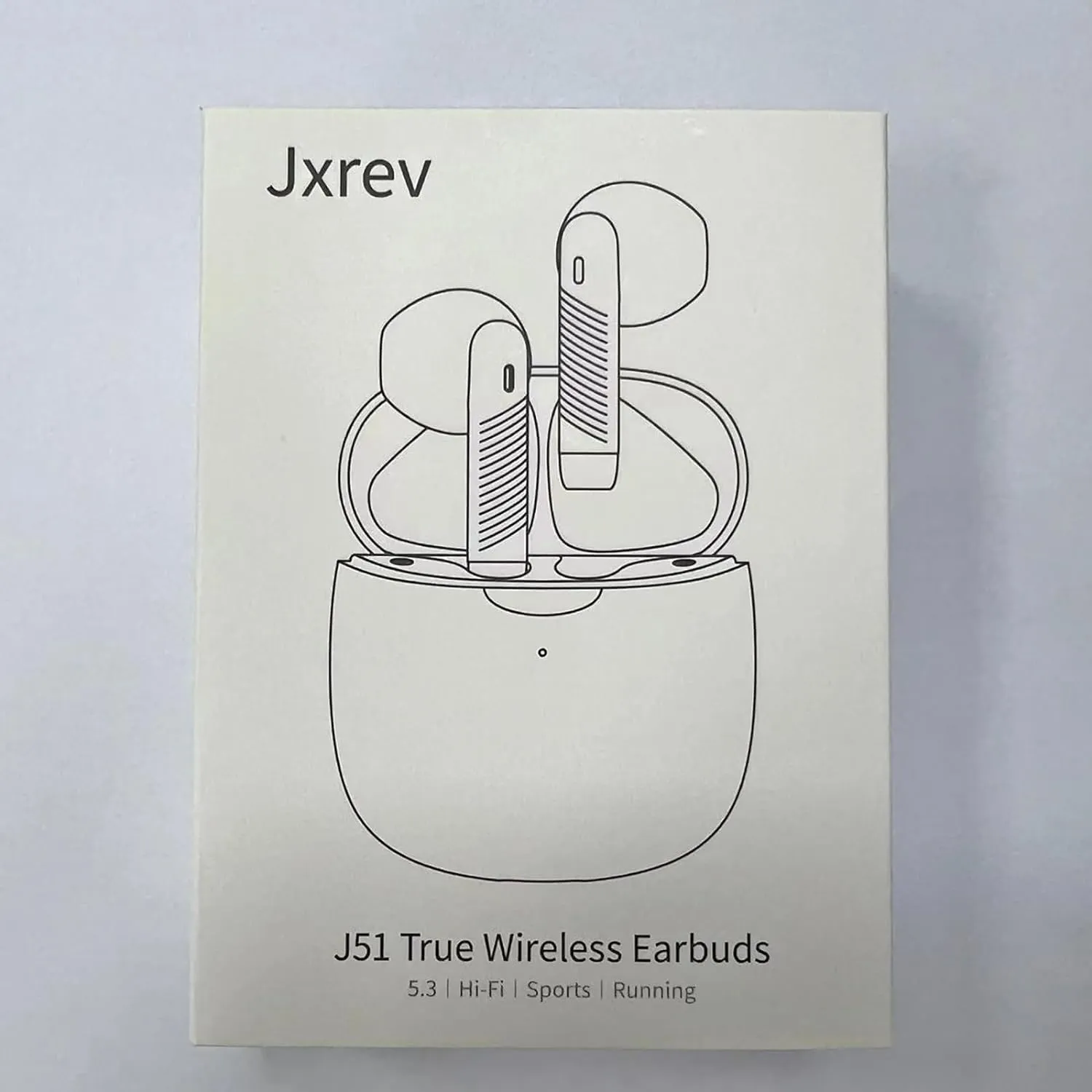 Jxrev Wireless Earbuds, Bluetooth 5.3 Headphones in Ear with Noise Cancelling Mic, Earbuds Stereo Bass, IP7 Waterproof Sports Earphones, 32H Playtime USB C Charging Ear Buds Purple for Android iOS