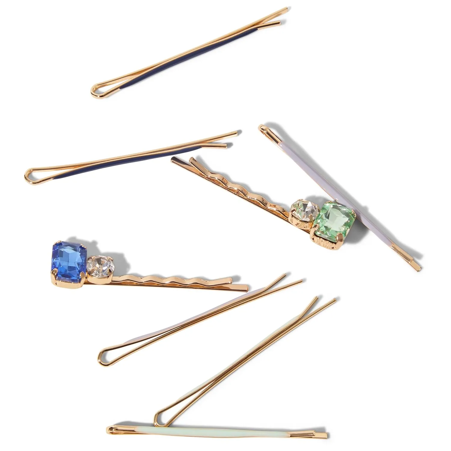 Kitsch Gem Bobby Pins for Women - Stylish Rhinestone Hair Accessories | Elegant Hair Pins Decorative for Styling | Bobby Pin Set - Garden Bouquet, 8pcs