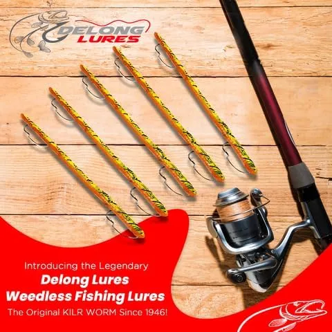 Made in USA Weedless Pre-Rigged Fishing Lures Bass Set, Pike, and Anything in Between - USA - Extra Durable Soft Plastic Swimbaits for Bass Fishing Lures - 5 PCS Bass Baits and Lures Pack(Variety)