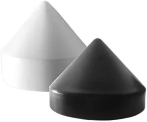 Marine Dock Piling Cone, Piling Cap, 100% Polyethylene Material, Lasts up to 10  Years, Made in USA (Black, 11.5")