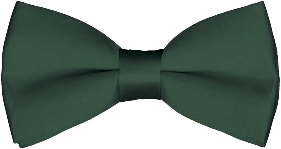 Mens Classic Pre-Tied Satin Formal Tuxedo Bowtie Adjustable Length Large Variety Colors Available