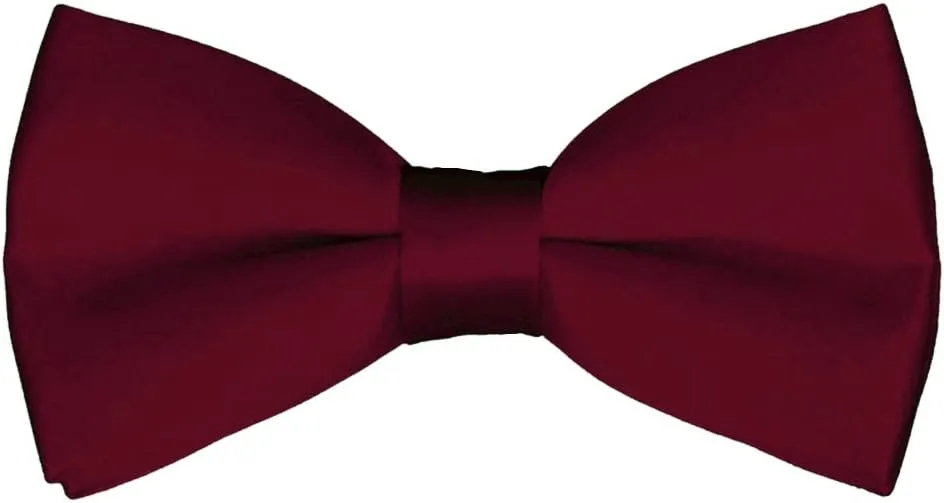 Mens Classic Pre-Tied Satin Formal Tuxedo Bowtie Adjustable Length Large Variety Colors Available