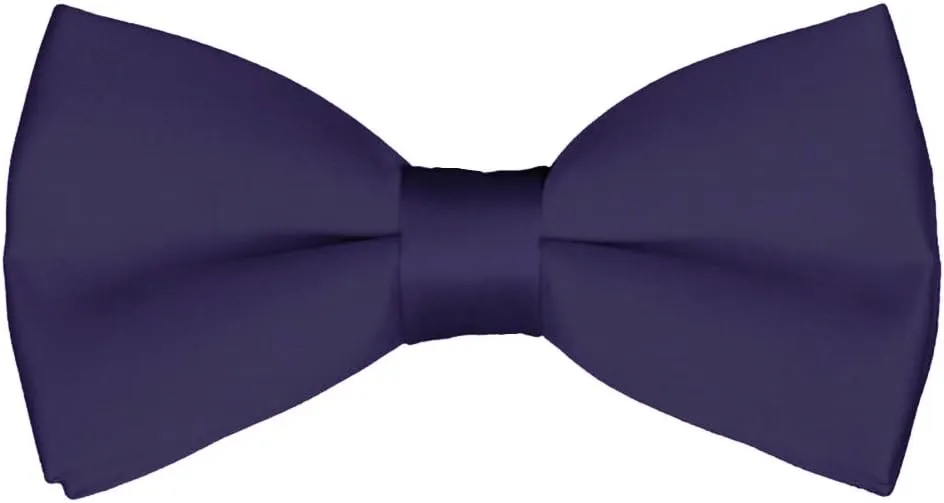 Mens Classic Pre-Tied Satin Formal Tuxedo Bowtie Adjustable Length Large Variety Colors Available