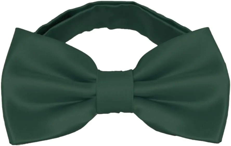 Mens Classic Pre-Tied Satin Formal Tuxedo Bowtie Adjustable Length Large Variety Colors Available
