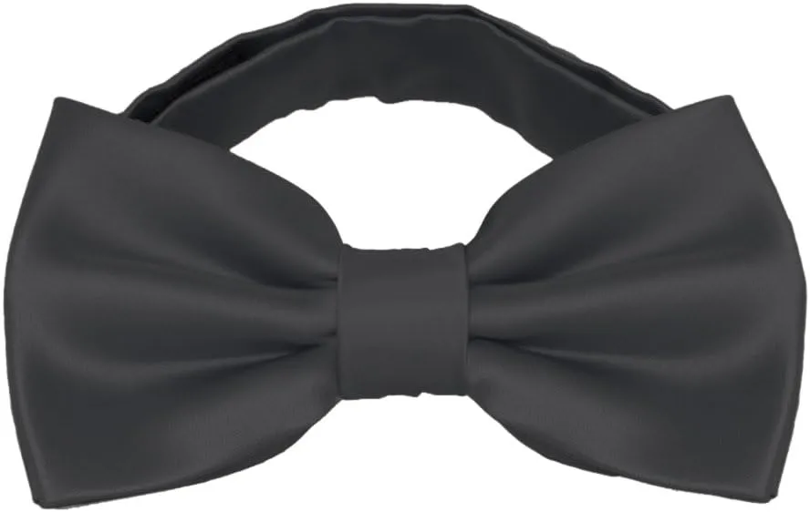 Mens Classic Pre-Tied Satin Formal Tuxedo Bowtie Adjustable Length Large Variety Colors Available