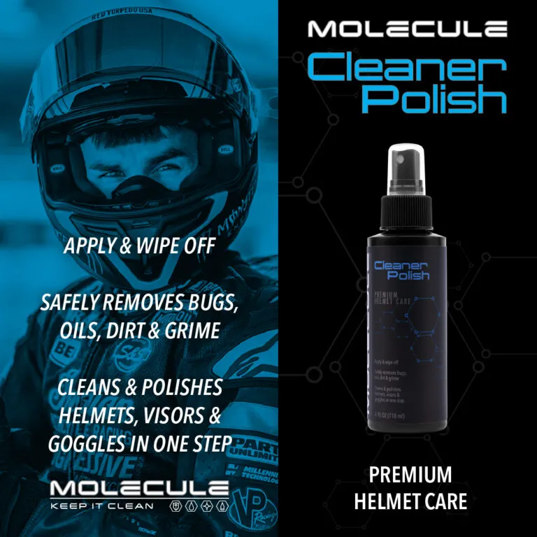 Molecule Helmet Care Kit (all 4 Helmet Products) - 4 oz. Sprayers
