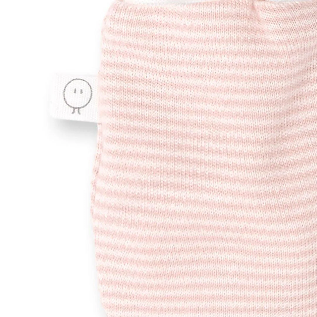 MORI Baby Mittens - Blush Stripe