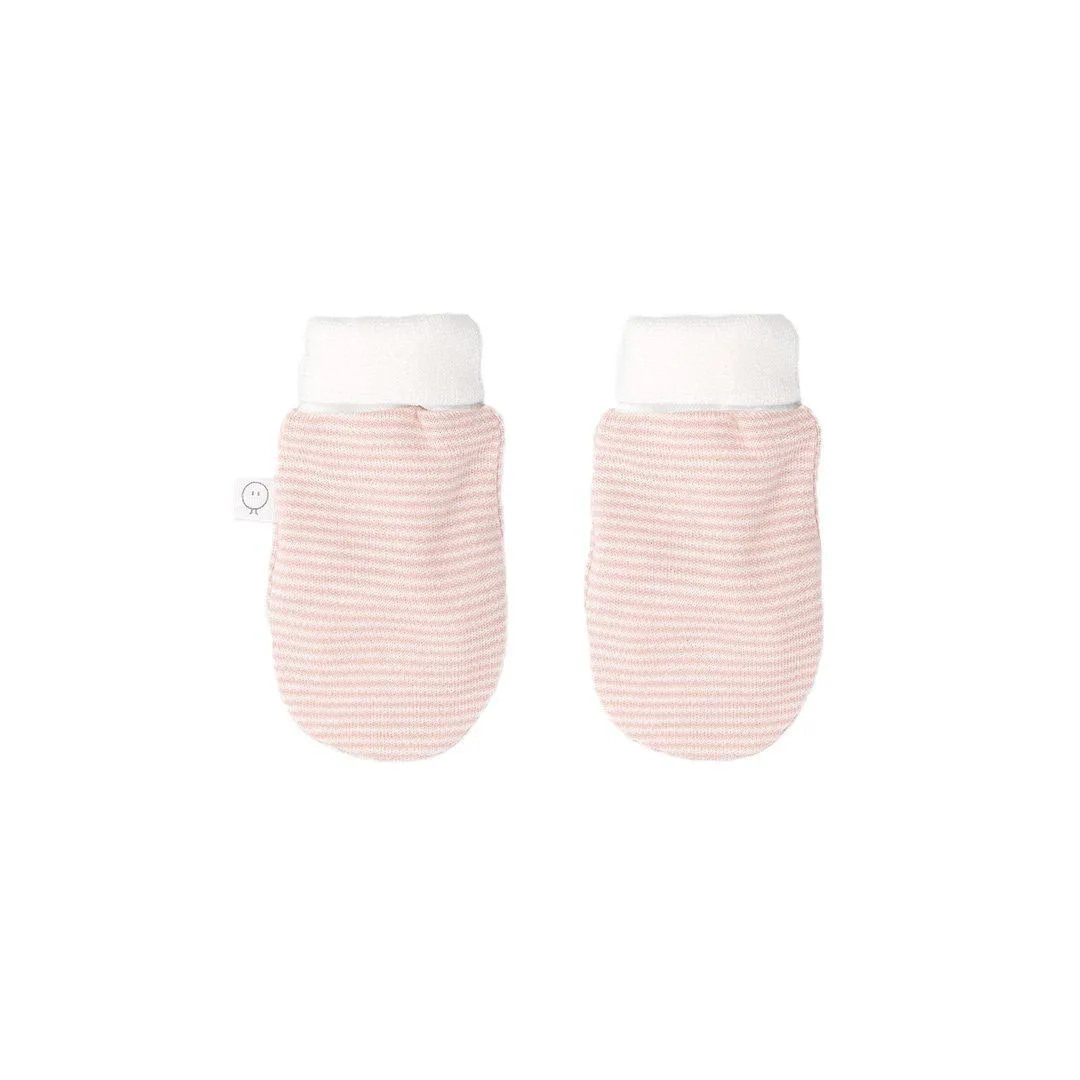 MORI Baby Mittens - Blush Stripe