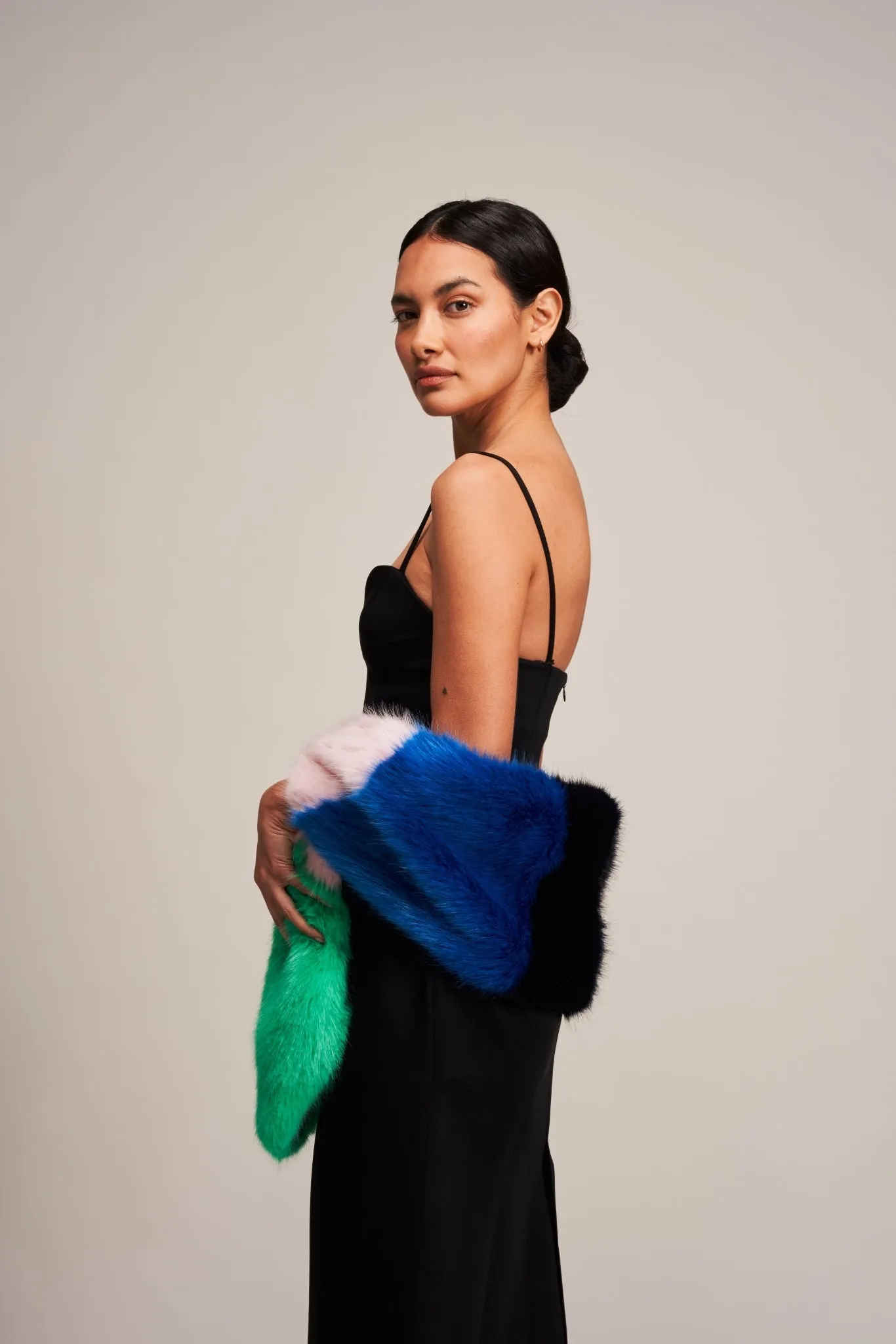 Multi Vixen Faux Fur Scarf