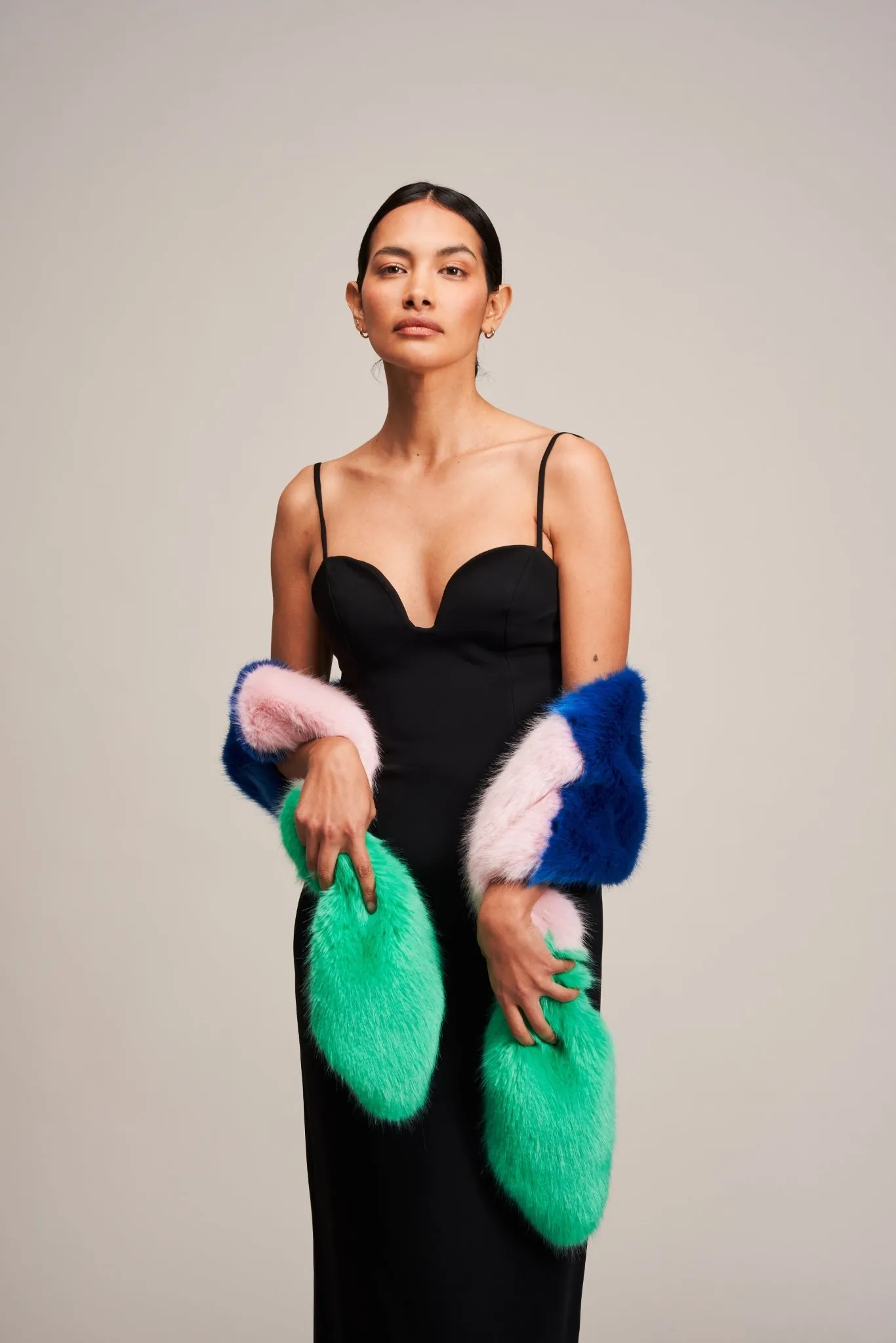 Multi Vixen Faux Fur Scarf