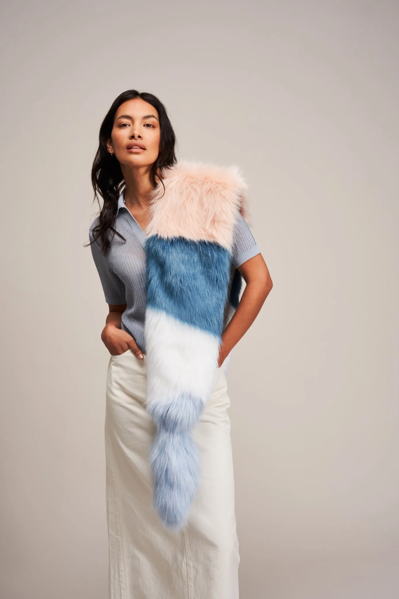 Multi Vixen Faux Fur Scarf