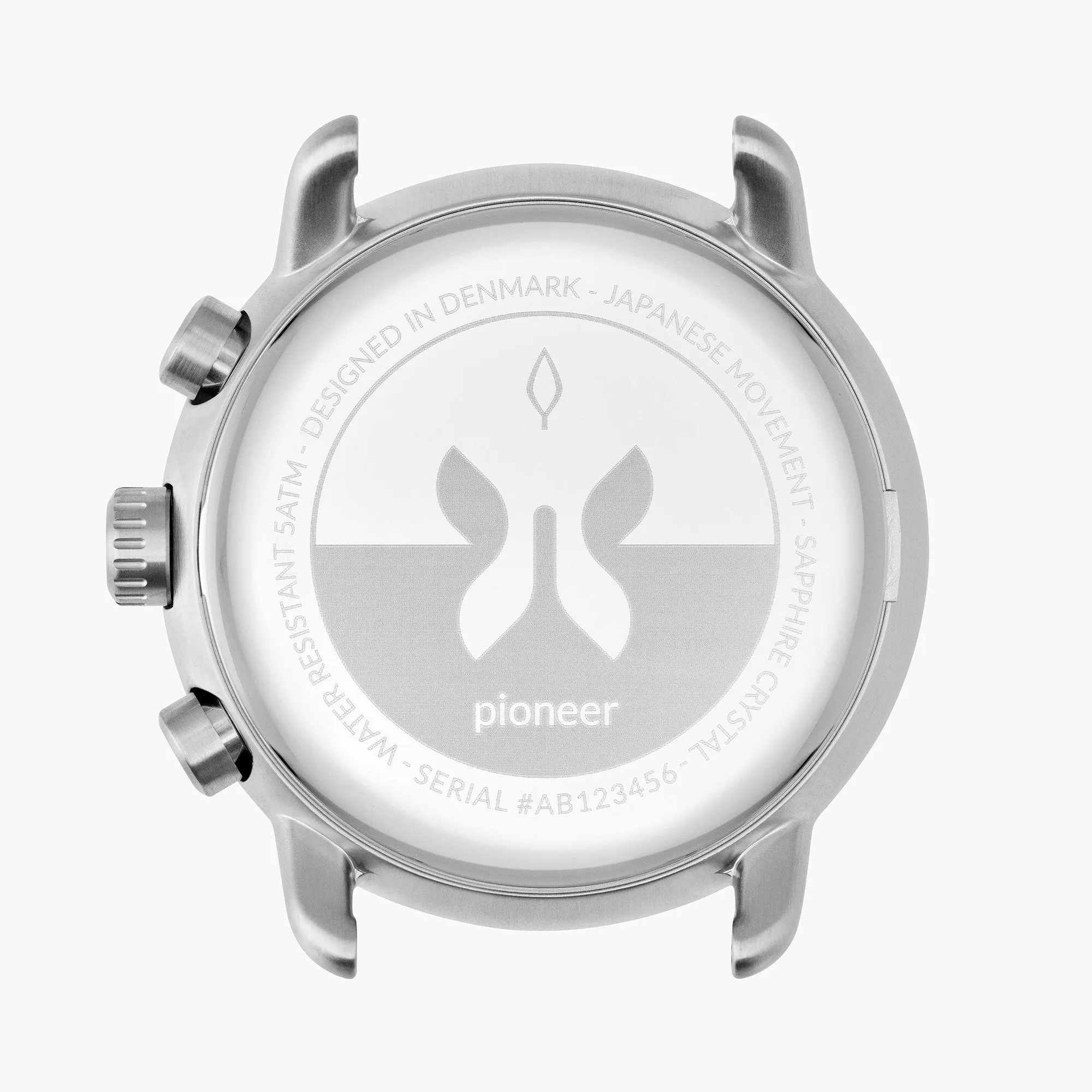 Nordgreen Pioneer Men's Watch Bundle Chronograph PI42SIXXLEBRLEBL
