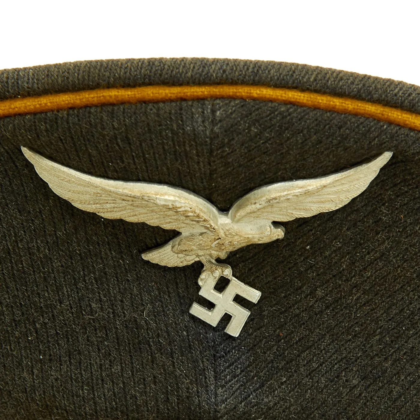 Original German WWII 1939 dated Luftwaffe Flight Branch EM-NCO Visor Cap by Kürschner & Mützenmacher - Size 54