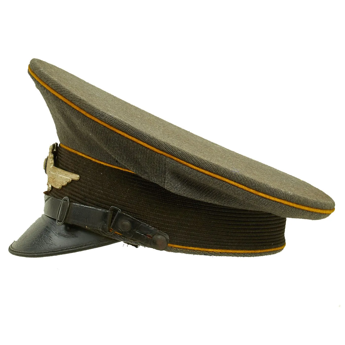 Original German WWII 1939 dated Luftwaffe Flight Branch EM-NCO Visor Cap by Kürschner & Mützenmacher - Size 54