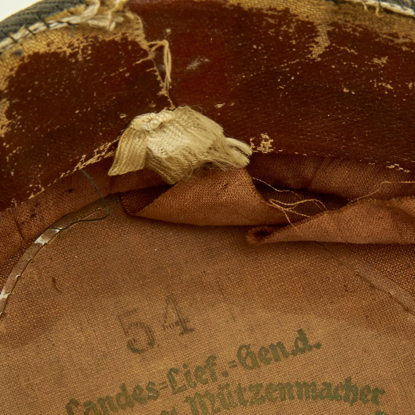 Original German WWII 1939 dated Luftwaffe Flight Branch EM-NCO Visor Cap by Kürschner & Mützenmacher - Size 54
