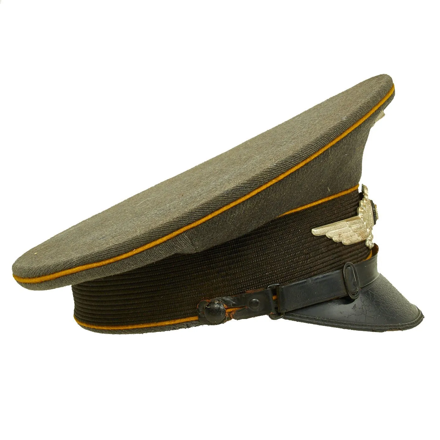 Original German WWII 1939 dated Luftwaffe Flight Branch EM-NCO Visor Cap by Kürschner & Mützenmacher - Size 54
