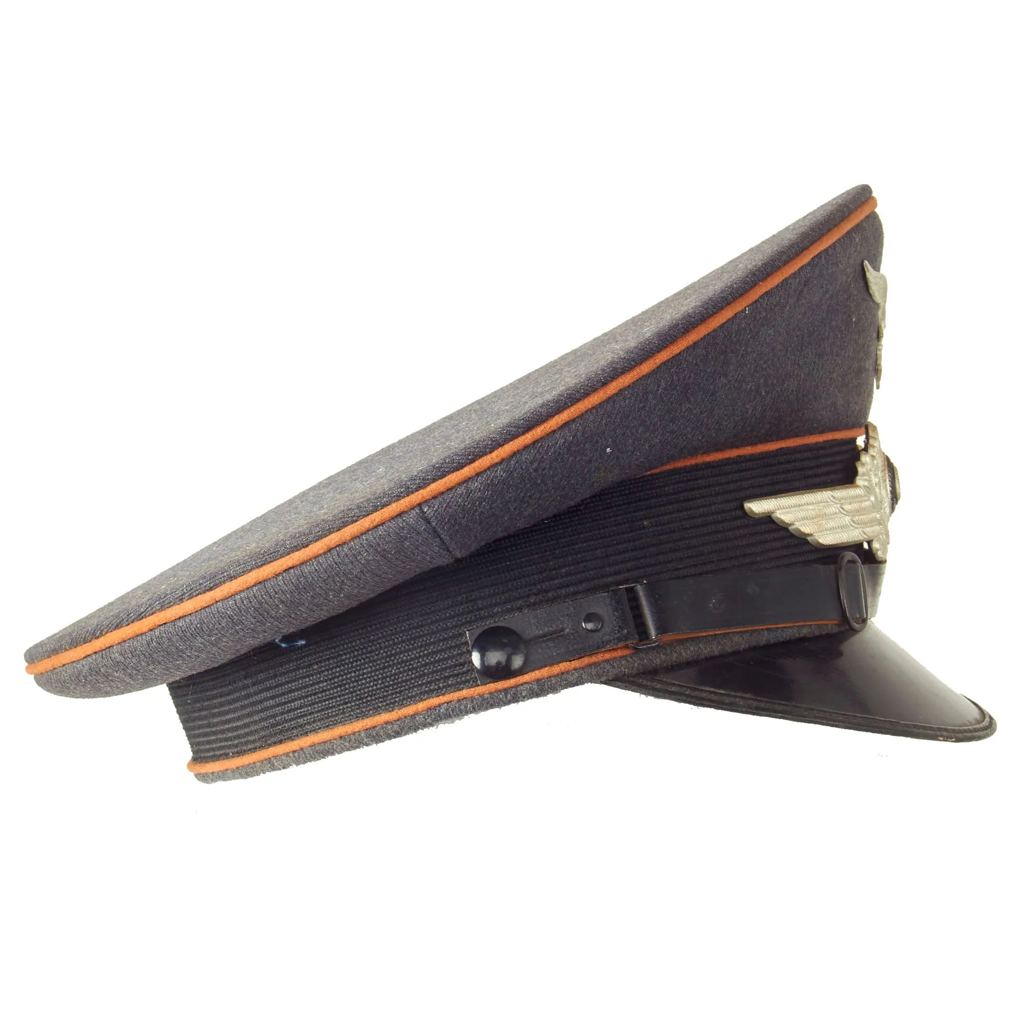 Original German WWII 1939 dated Luftwaffe Signals EM/NCO Visor Cap by Albert Kempf - Size 56 1/2