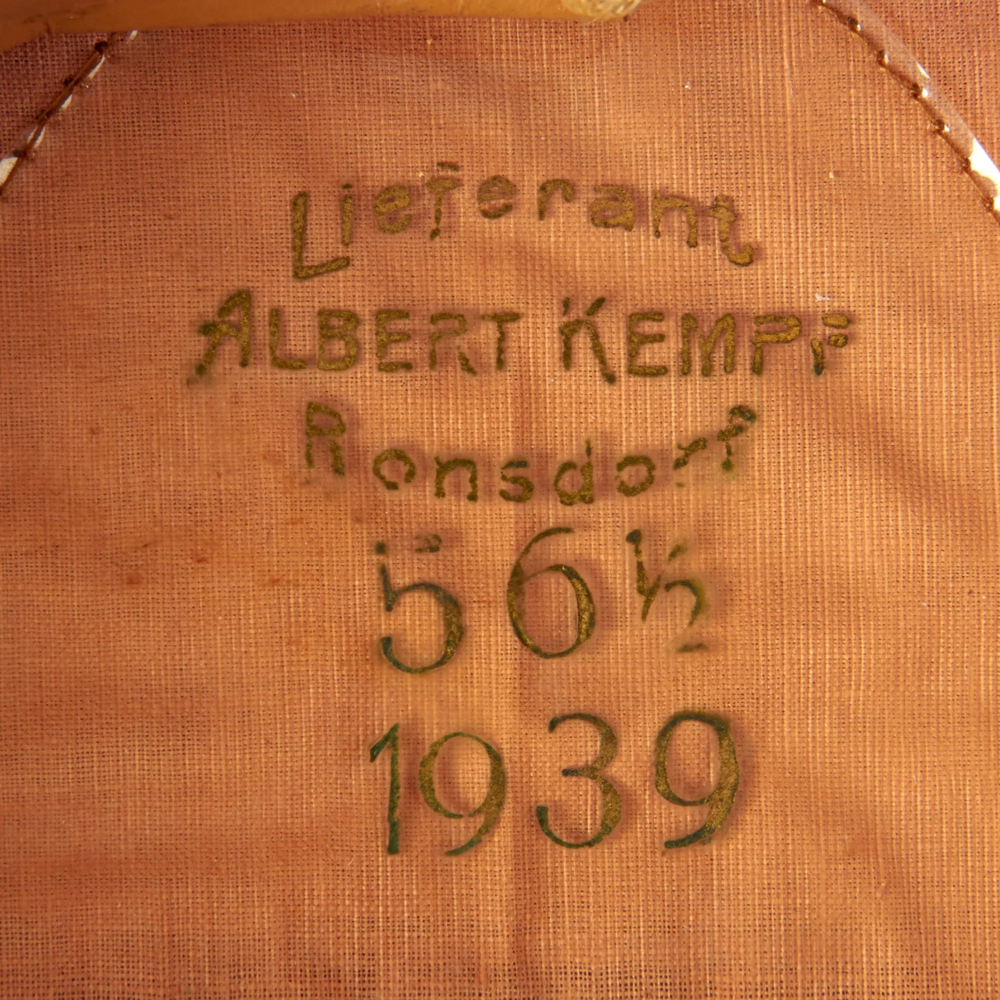 Original German WWII 1939 dated Luftwaffe Signals EM/NCO Visor Cap by Albert Kempf - Size 56 1/2