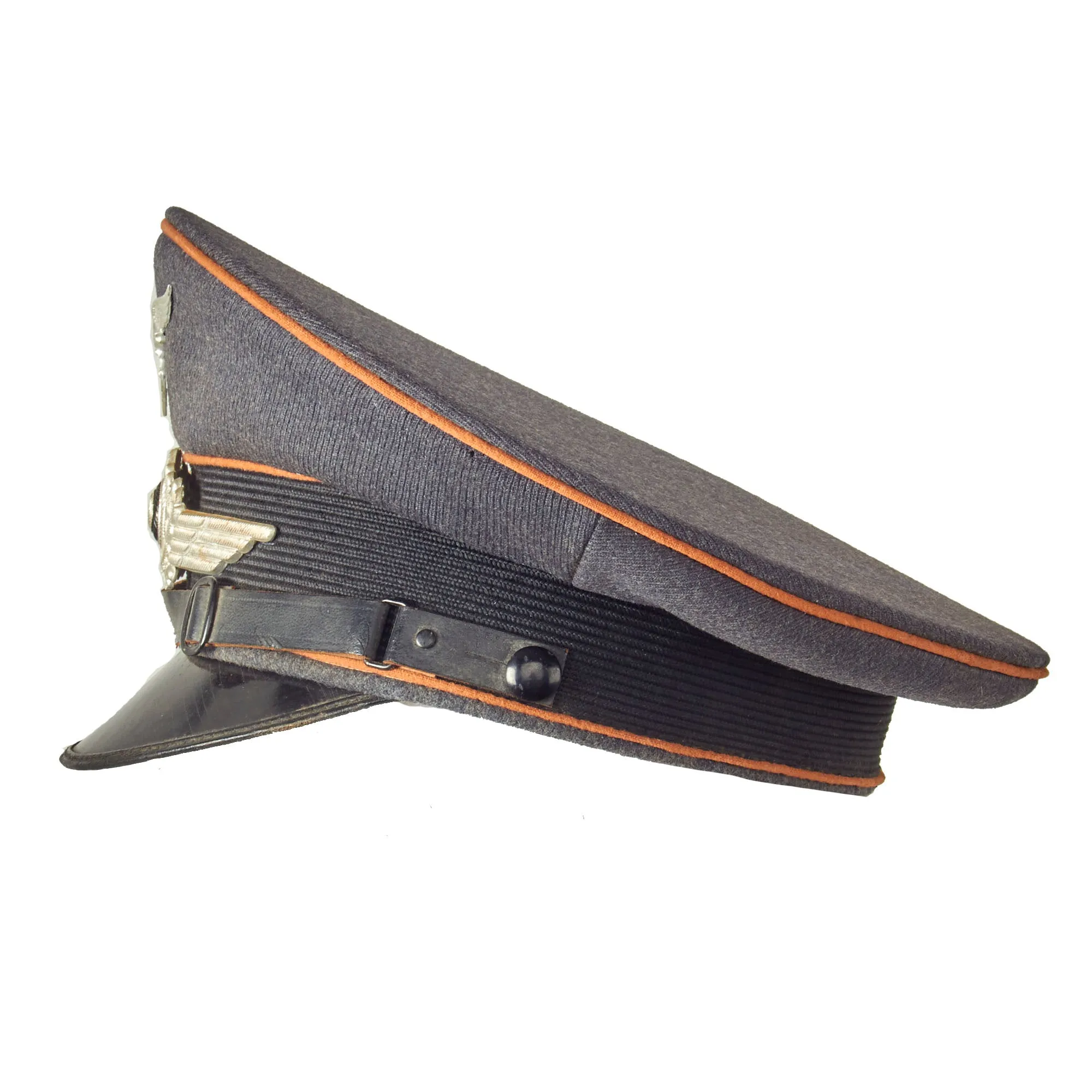 Original German WWII 1939 dated Luftwaffe Signals EM/NCO Visor Cap by Albert Kempf - Size 56 1/2