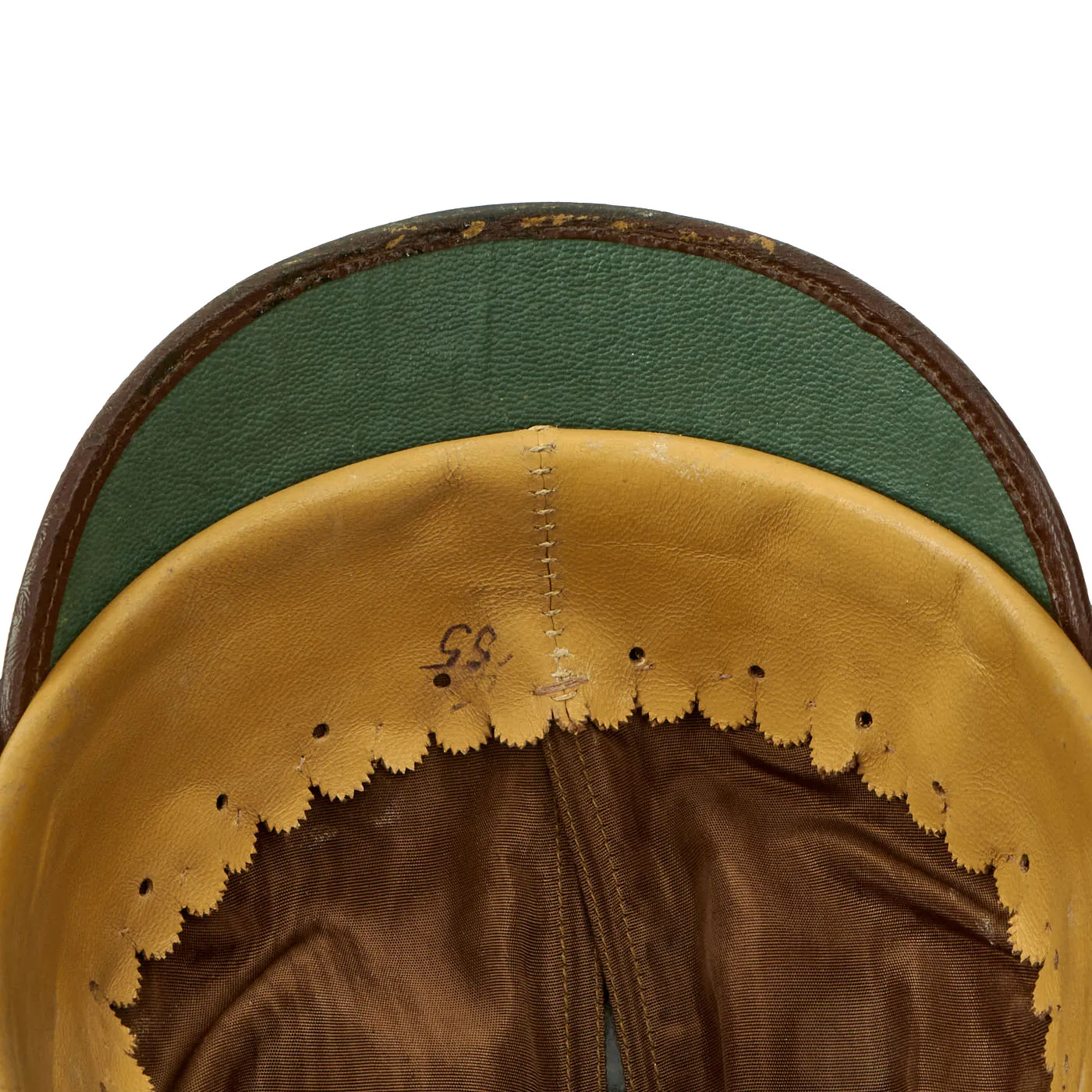 Original German WWII Late Pattern High End Metropolitan Police Shako with Chins Scales & Cockade