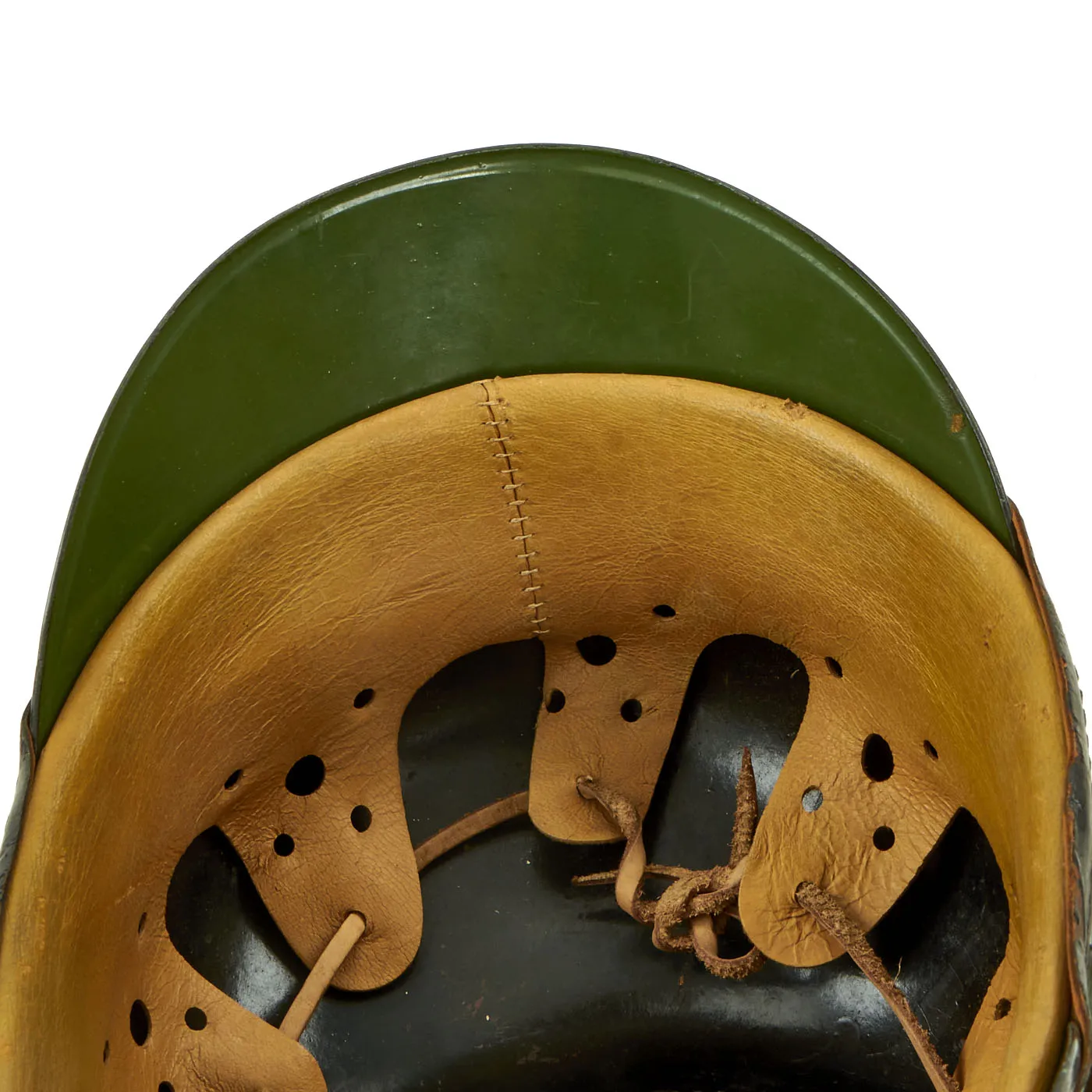 Original German WWII Late Pattern Metropolitan Police Shako by EREL with Cockade & Chinstrap - Size 56 1/2