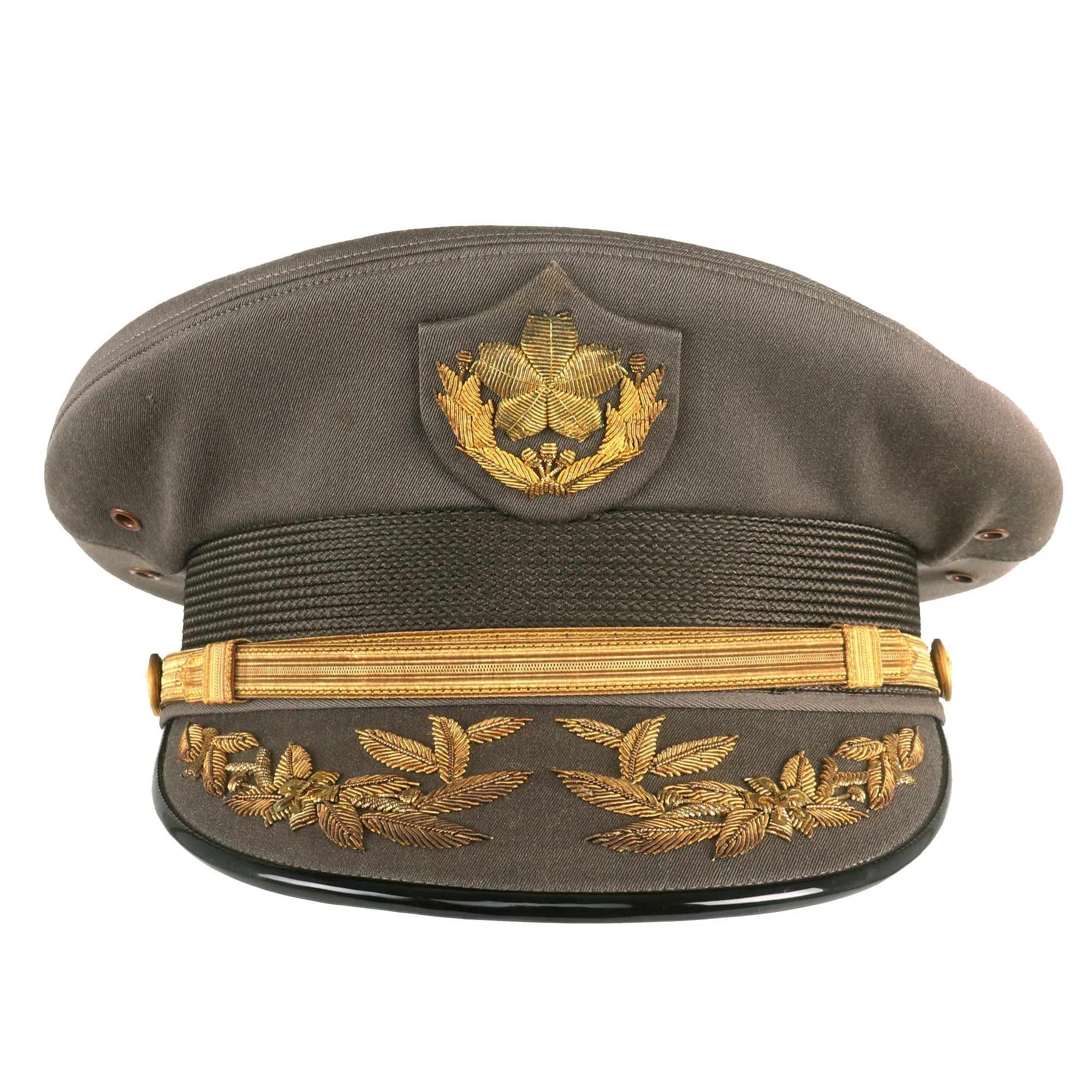 Original Japanese Self-Defense Forces Cold War Era General Officer’s Peaked Visor Cap