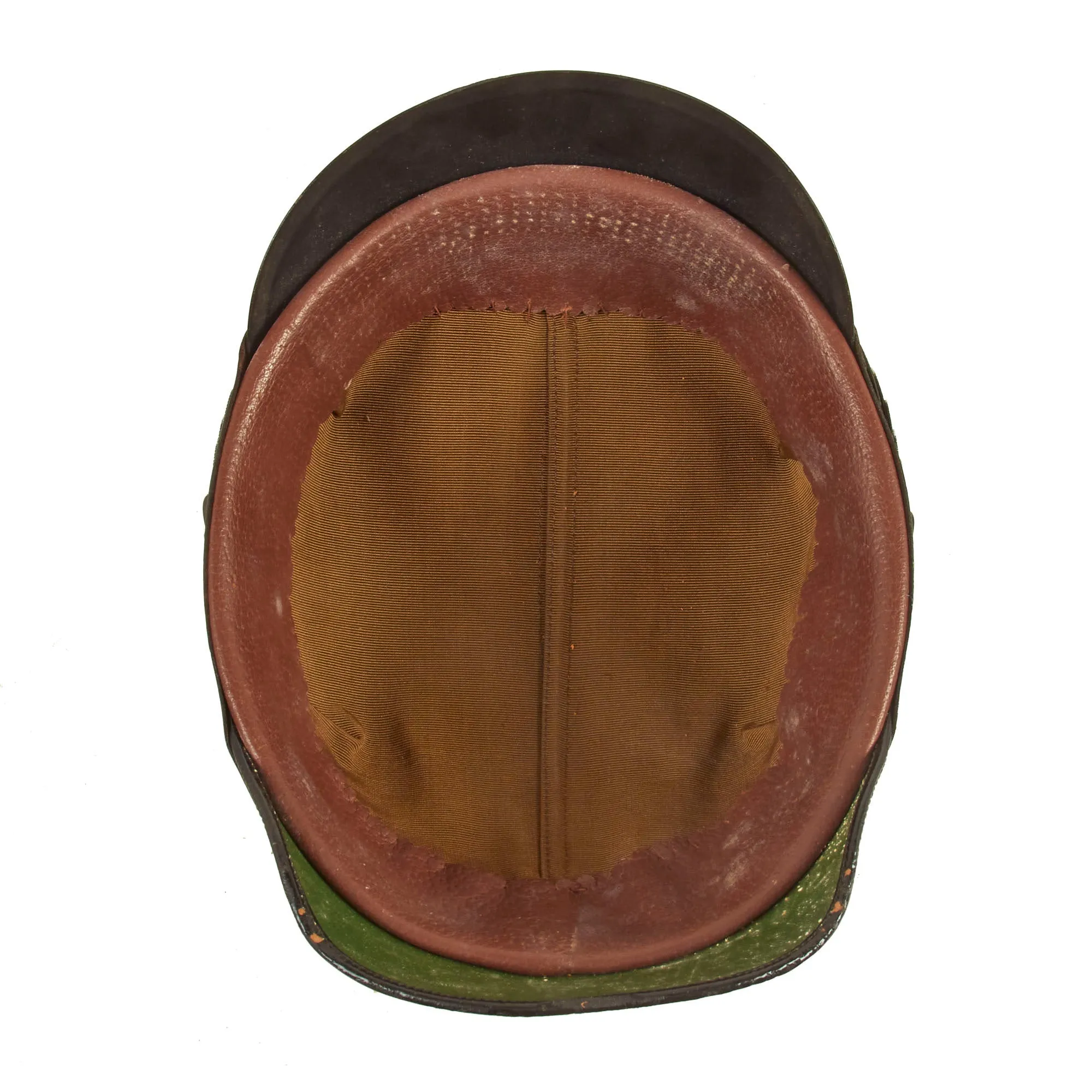 Original Rare Cased German WWII Late Pattern High End Metropolitan Police Shako with Chins Scales & Cockade