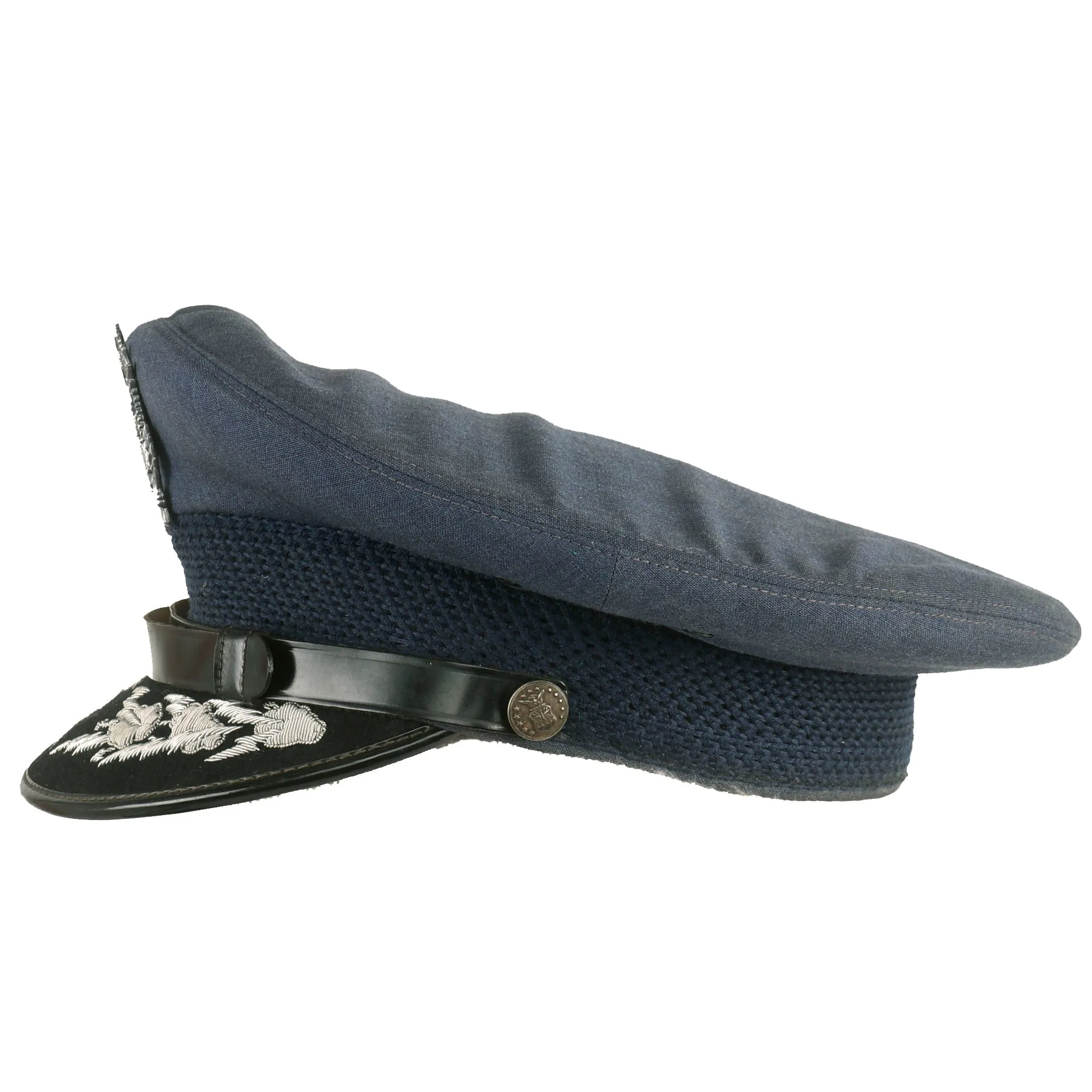 Original U.S. Vietnam War Era Named US Air Force General Officer’s Peaked Visor for Major General Marvin C. Demler, Secretary of the Air Force - WWII Project Officer for the First  B-29 Aircraft Modifications for Delivery of Atomic Bomb